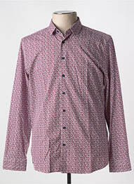 Chemise manches longues imprimé fantaisie rouge MEXX homme