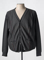 Gilet manches longues gris TRICOVAL pour homme seconde vue