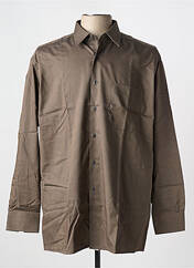 Chemise manches longues marron HORIZON pour homme seconde vue