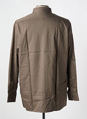 Chemise manches longues marron HORIZON pour homme seconde vue