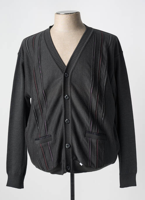 Gilet manches longues gris TRICOVAL pour homme