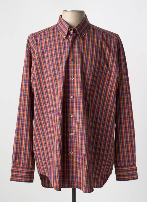 Chemise manches longues orange OLYMP pour homme