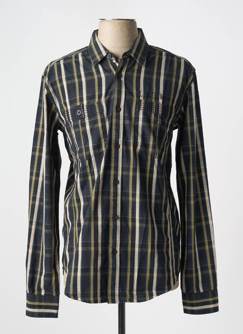 Chemise manches longues vert WRANGLER pour homme