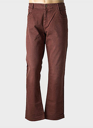 Jeans coupe slim stretch taille normale rouge REDMAN homme