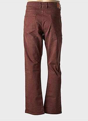 Jeans coupe slim stretch taille normale rouge REDMAN homme
