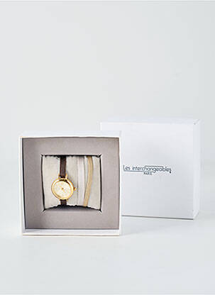 Montre fermeture elastique or LES INTERCHANGEABLES femme