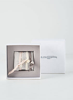 Montre fermeture elastique beige LES INTERCHANGEABLES femme