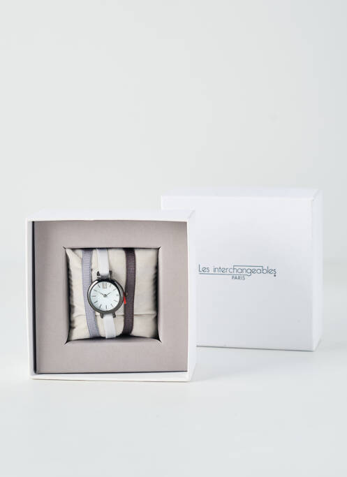 Montre gris LES INTERCHANGEABLES pour femme