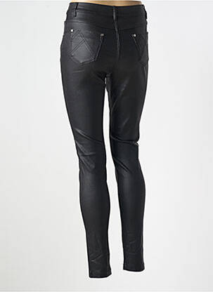 Pantalon slim tissage enduit taille normale noir MARBLE femme