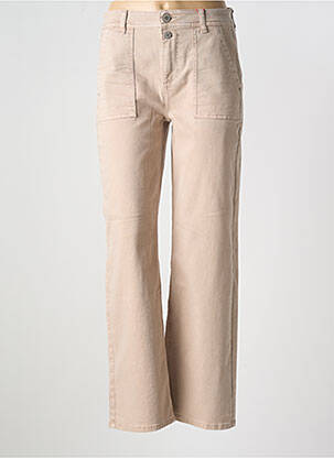 Jeans coupe droite stretch taille normale beige STREET ONE femme