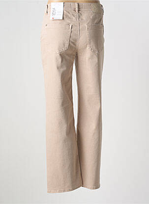 Jeans coupe droite stretch taille normale beige STREET ONE femme