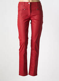 Pantalon slim tissage enduit taille normale rouge BETTY BARCLAY femme