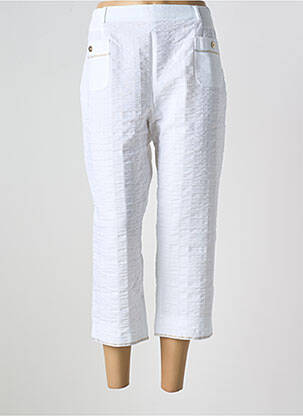 Pantacourt blanc CHRISTINE LAURE pour femme