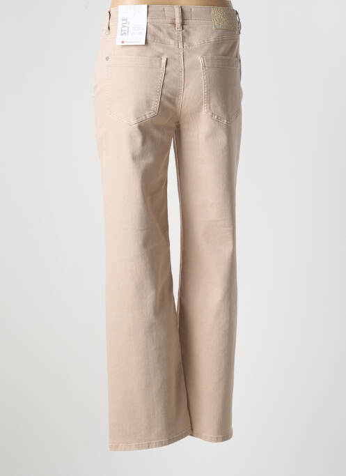 Jeans coupe droite beige STREET ONE pour femme