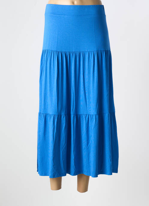 Jupe longue bleu MARBLE pour femme