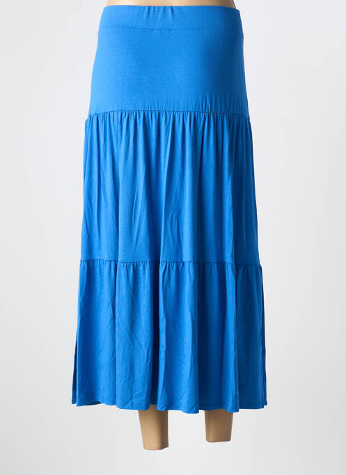 Jupe longue bleu MARBLE pour femme
