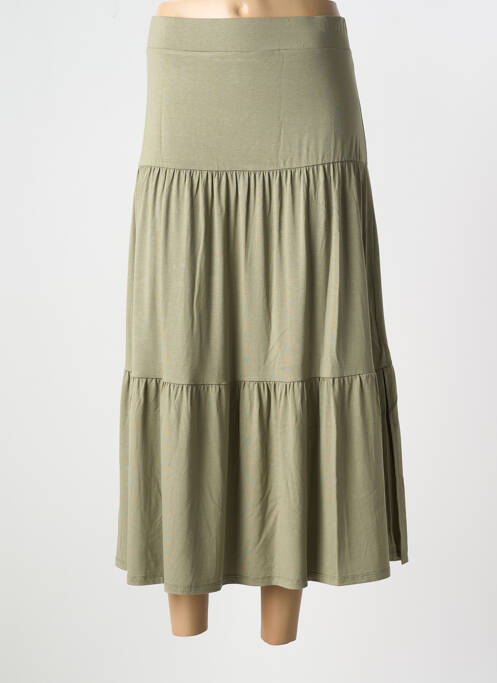 Jupe longue vert MARBLE pour femme