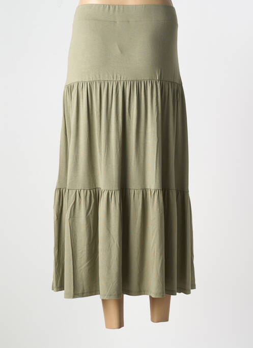 Jupe longue vert MARBLE pour femme