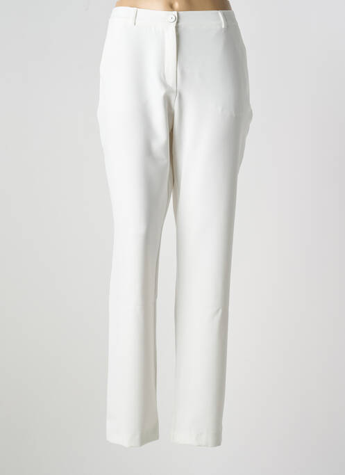Pantalon chino beige CHRISTINE LAURE pour femme