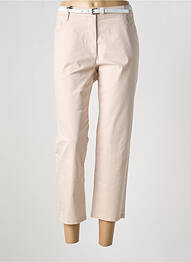 Pantalon 7/8 tissage popeline taille normale rose BETTY BARCLAY femme