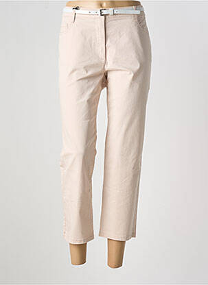 Pantalon 7/8 tissage popeline taille normale rose BETTY BARCLAY femme
