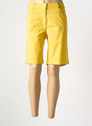 Bermuda tissage popeline taille normale jaune BETTY BARCLAY femme