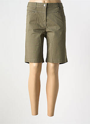 Bermuda tissage popeline taille normale vert BETTY BARCLAY femme