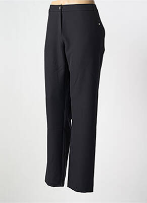 Pantalon Droit Taille À Pinces Noir Christine Laure Femme