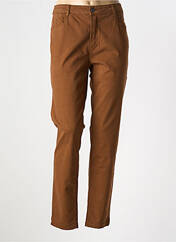 Pantalon slim marron LE PETIT BAIGNEUR pour femme seconde vue