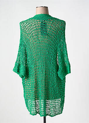 Gilet manches longues manches 3/4 vert MARBLE femme