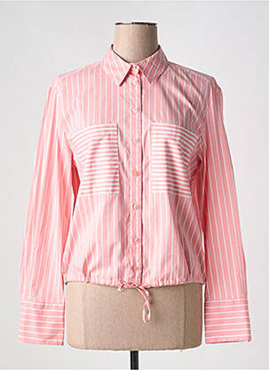 Chemisier tissage popeline manches longues rose BETTY BARCLAY femme