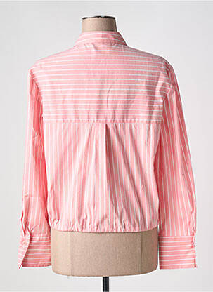 Chemisier tissage popeline manches longues rose BETTY BARCLAY femme