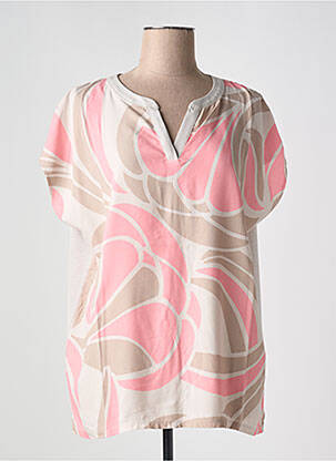 Top stretch manches courtes beige BETTY BARCLAY femme