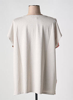 Top stretch manches courtes beige BETTY BARCLAY femme