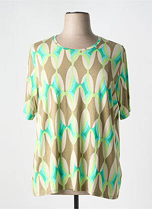 T-shirt coupe droite manches courtes vert BETTY BARCLAY femme