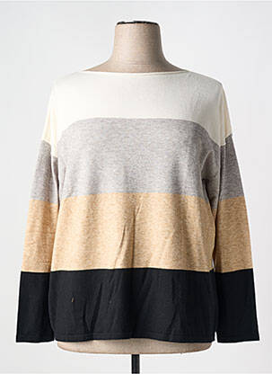 Pull col bateau manches longues beige BETTY BARCLAY femme