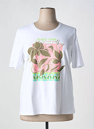 T-shirt coupe droite manches courtes blanc BETTY BARCLAY femme
