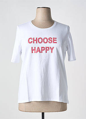 T-shirt manches mi-longues manches courtes blanc BETTY BARCLAY femme