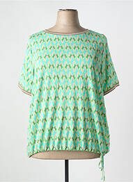 T-shirt stretch manches courtes vert BETTY BARCLAY femme