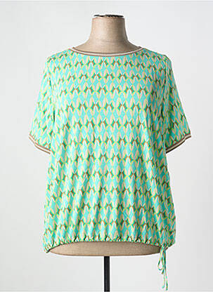 T-shirt stretch manches courtes vert BETTY BARCLAY femme