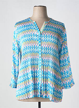 Chemisier bleu BARILOCHE pour femme