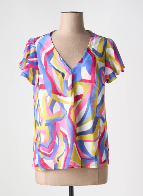 Blouse rose CHRISTINE LAURE pour femme