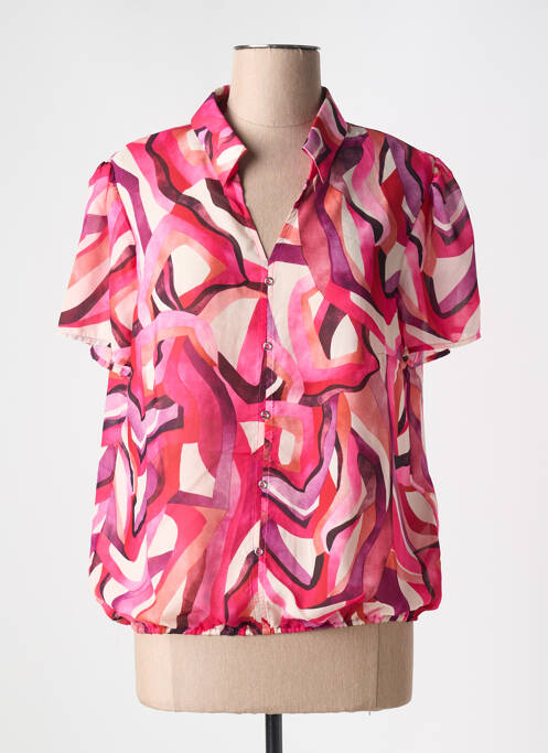 Blouse rose CHRISTINE LAURE pour femme