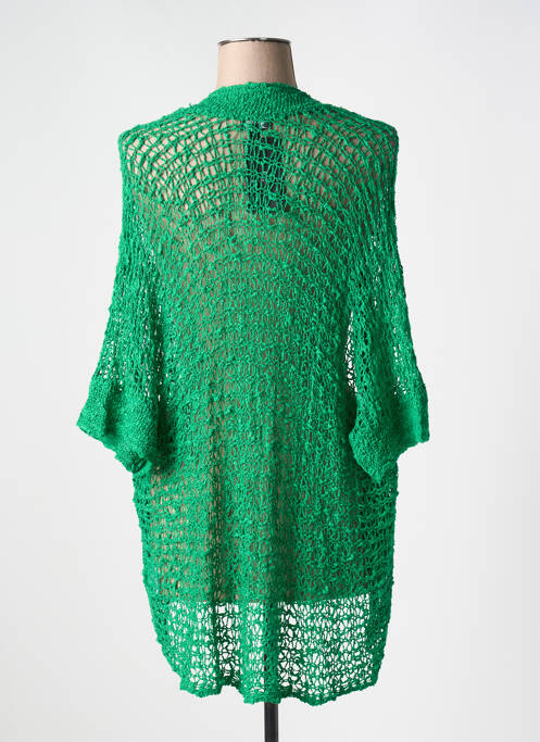 Gilet manches longues vert MARBLE pour femme