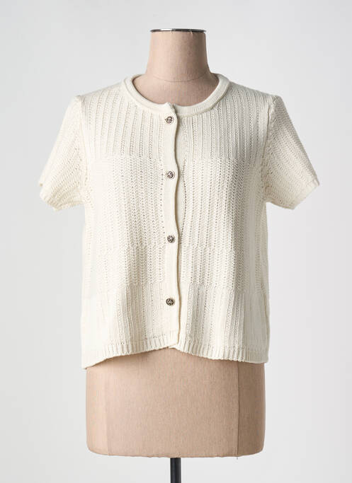 Gilet manches courtes beige TINTA STYLE pour femme