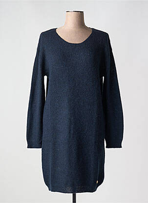 Robe pull coupe droite manches longues bleu LE PETIT BAIGNEUR femme