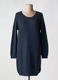 Robe pull coupe droite manches longues bleu LE PETIT BAIGNEUR femme