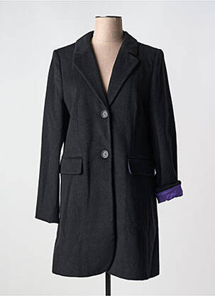 Manteau long coupe cintrée sans capuche noir BETTY BARCLAY femme