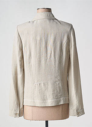 Veste casual coupe droite beige CHRISTINE LAURE femme