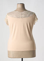 T-shirt beige MARBLE pour femme seconde vue